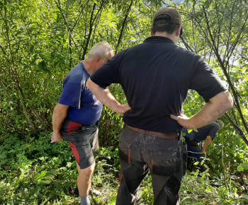 Aktuality / Prečistenie odvodňovacieho kanála - foto