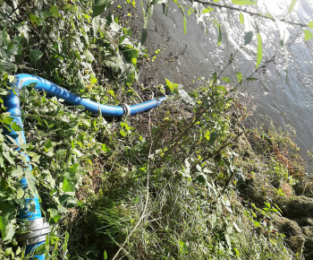 Aktuality / Prečistenie odvodňovacieho kanála - foto