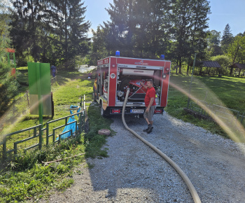Aktuality / Prečistenie odvodňovacieho kanála - foto