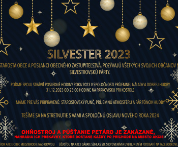 Aktuality / Pozvánka - rozlúčka so starým rokom 2023 a privítanie nového roku 2024 - foto