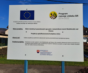 Aktuality / Súbor stavieb pri pozemkových úpravách v katastrálnom území Medzibrodie nad Oravou - foto