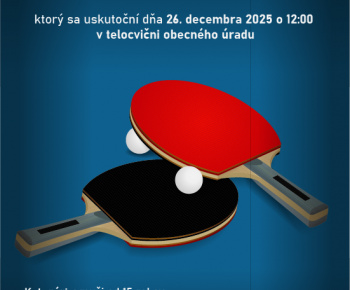 Aktuality / POZVÁNKA na Vianočný stolnotenisový turnaj dňa 26.12.2025 - foto