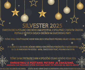 Aktuality / POZVÁNKA na rozlúčenie sa s rokom 2025 a spoločné privítanie Nového roka 2026 - foto