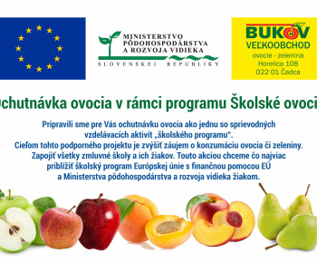Aktuality / Ochutnávka ovocia v našej materskej škole v rámci programu školské ovocie - foto