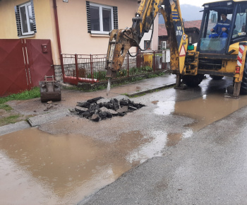 Oprava poruchy na obecnom vodovode