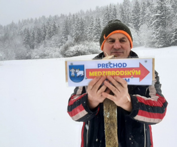 Trasa prechodu Medzibrodským chotárom je vyznačená - 19.1.2023