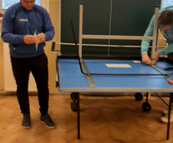 Montovanie stola - stolný tenis