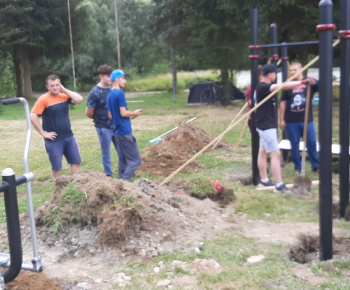Výstavba športového areálu v obci