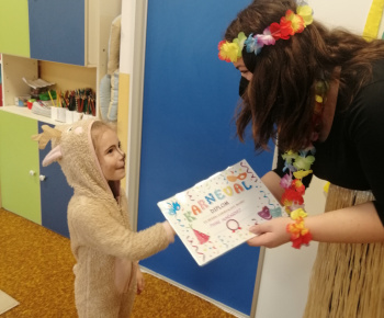 Detský karneval v materskej škole Zvedavá Lienka