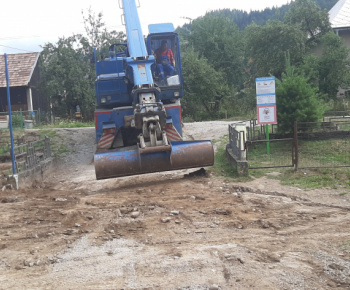Rozšírenie splaškovej kanalizácie - dolný koniec obce jún 2021