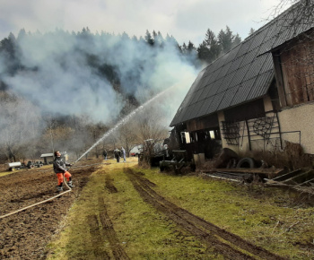 Požiar v obci 25.3.2021