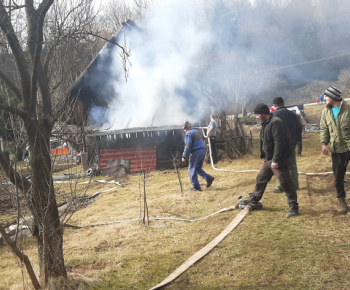 Požiar v obci 25.3.2021