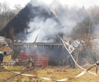 Požiar v obci 25.3.2021