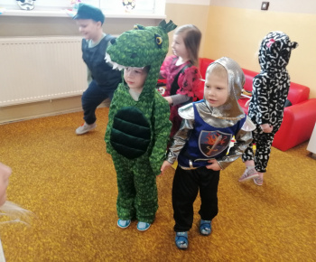 Deti v materskej škole mali karneval 12.02.2021