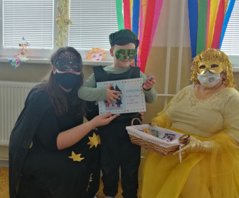 Deti v materskej škole mali karneval 12.02.2021