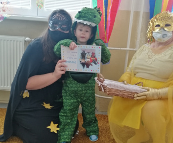 Deti v materskej škole mali karneval 12.02.2021