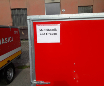 Nový protipovodňový vozík je už v Medzibrodí n/Or.