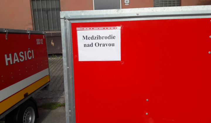 Nový protipovodňový vozík je už v Medzibrodí n/Or.