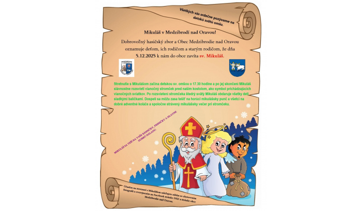 Pozvánka - sv. Mikuláš v Medzibrodí nad Oravou