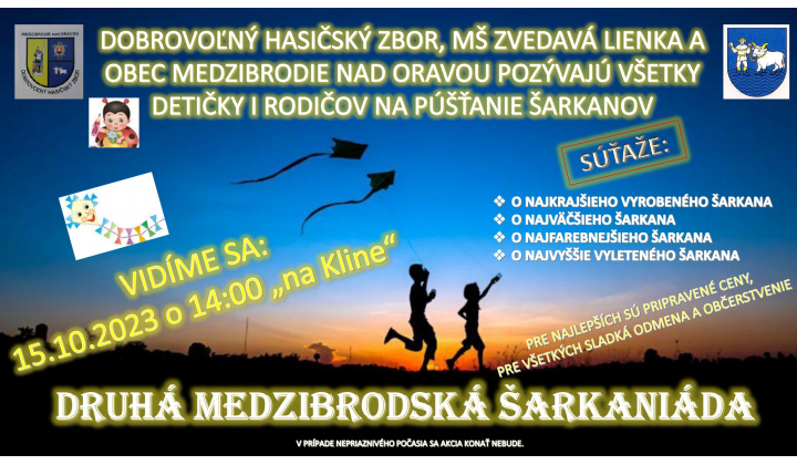 Pozvánka na šarkaniádu v nedeľu