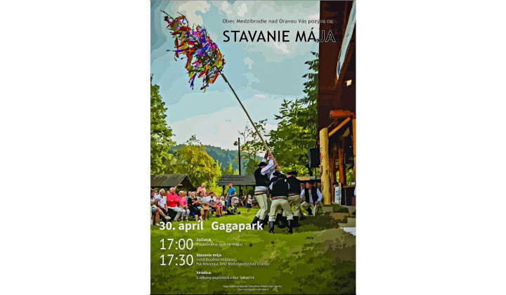 Pozvánka na stavanie mája do parku