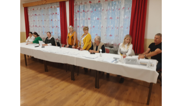 Zápisnica okrskovej volebnej komisie o priebehu volieb do NRSR 30.9.2023